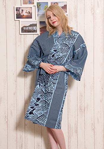 Image of Dita Tokyoin Traditional Made In Japan Cotton Yukata Robe (Japanese Pajama Kimono) Easy Wearing set2