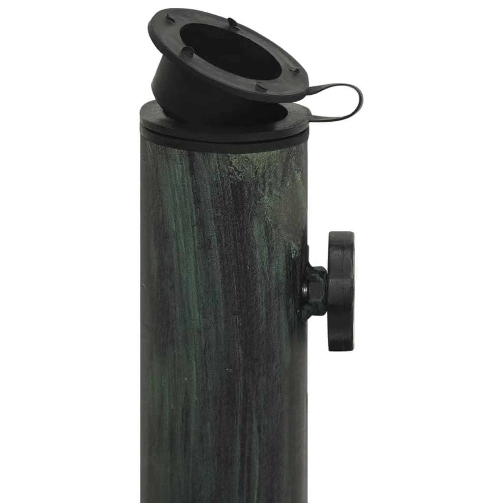 vidaXL Base per Ombrellone Verde 45x45x30 cm in Ghisa