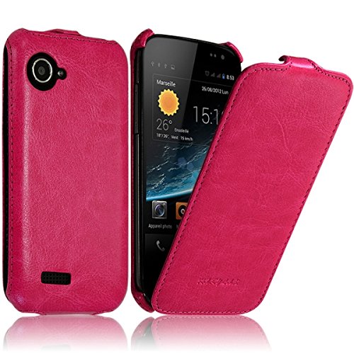 Seluxion - Housse Coque Etui de Protection pour Wiko Cink Slim/Slim 2 Couleur Rose Fushia