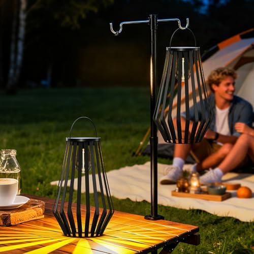Lanterne solaire tactile étanche IP44 avec éclairage blanc chaud - 6