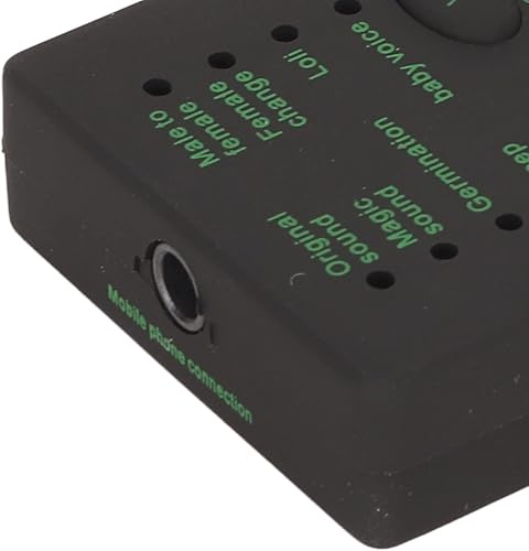 Miniatura 8 de Cambiador de voz portátil, Disguiser de voz de mano con 7 efectos de sonido, ajustable por voz, modulador de voz para juegos de PC, para, para PS4