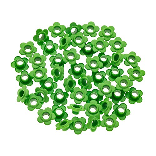 Mimo Ilhós Creating - Flor - Verde Abacate - 4,5 mm - 50 Unids - Ideal Para Projetos de Scrapbook, T