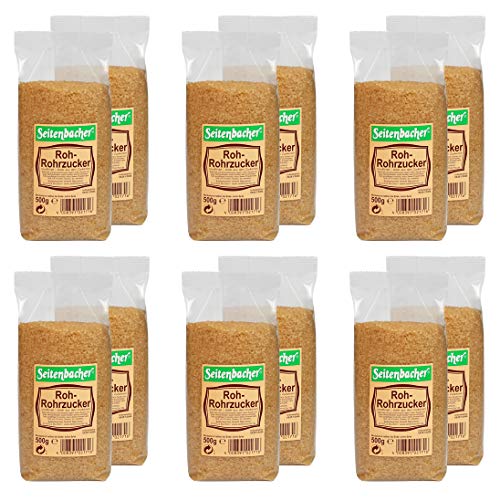 Seitenbacher Rohrohrzucker z.B für Caipirinha, 12er Pack (12 x 500 g)