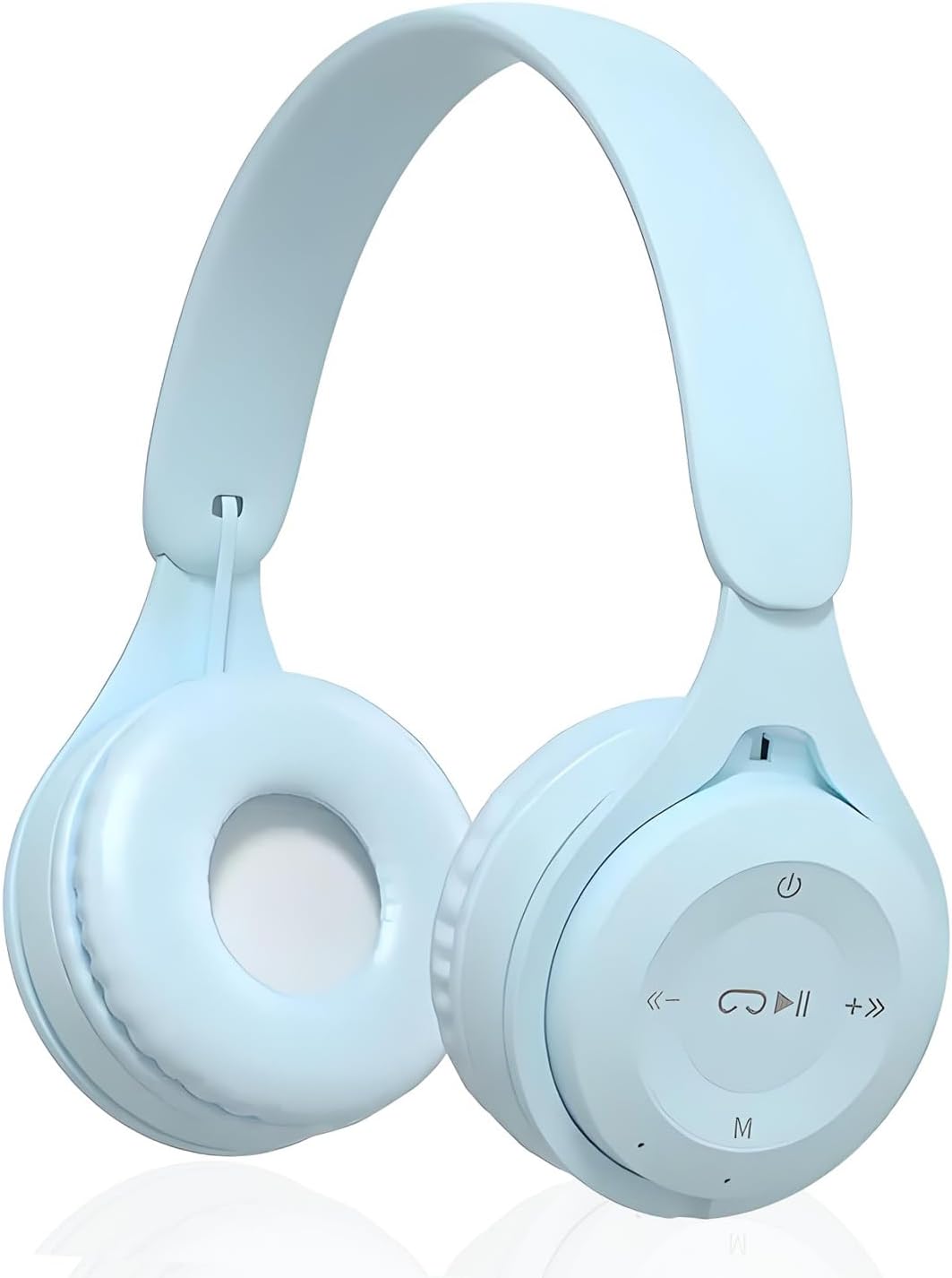 Upgraded Hybrid ANC Over-Ear Headphones Bluetooth 5.0 Noise Cancelling Deep Bass Transparent Mode Blue