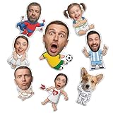 Personalized Face Plush Doll, Custom Photo Pillow for People or Pets, Funny Gag Gift & Unique Anime Perimeter Decor, Customized Humanoid Stuffed Figure,Ideal for,Birthday,2026 Football Tournament.