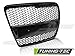 Calandre auto A. A6 C6 look RS 2004-2008 noir glossy GRAU29