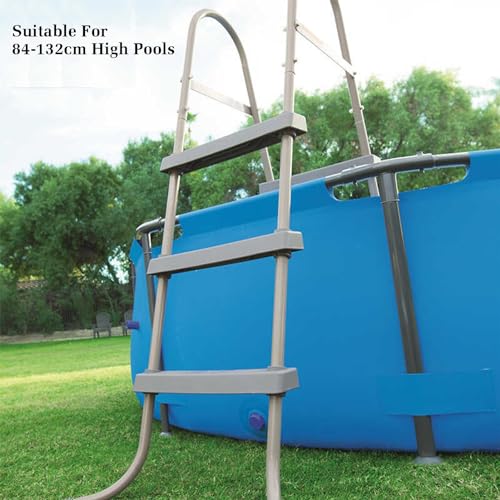 Escalera de piscina de acero inoxidable con 4 peldaños miniatura 3