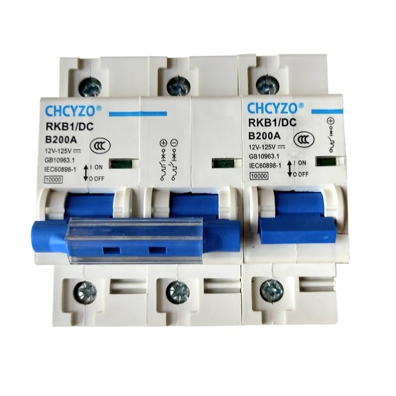 Magnetotermico 16a Disyuntor en miniatura Protección de energía CC 12V 24V 36V 48V 60V 72V 96V 120V Disyuntor solar 100A 125A 150A 200A 250A Distribución de panel de seguridad Protección de corriente