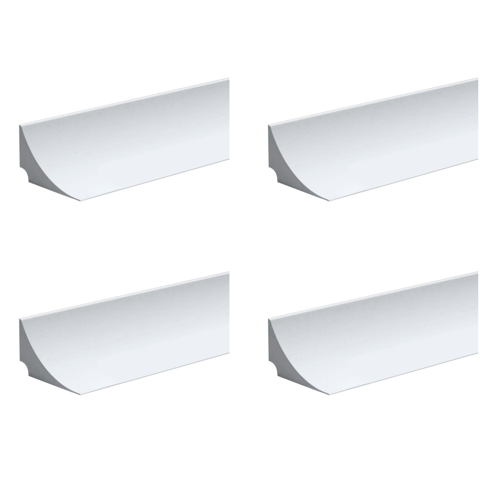 Vjsujehgy 4X Water Retaining Strip Silicone Water Barrier for Sink Water Barrier for Kitchen Countertop White 60cm Long
