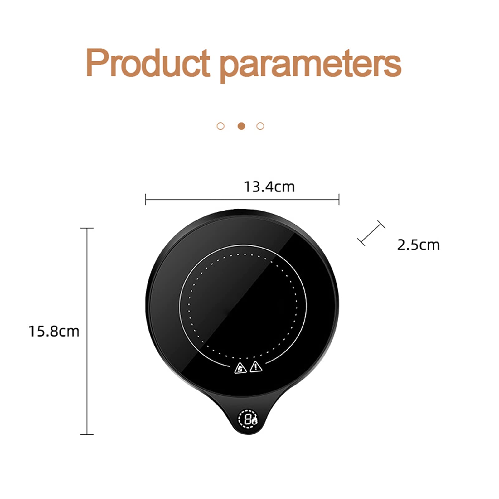 Calentador de Tazas de Café Calentador de Bebidas Eléctrico con Cinco Temperaturas, Calentador de Café para Leche de Té de Cacao, Calentador de Tazas de Cera hasta 212 ℉ / 100 ℃