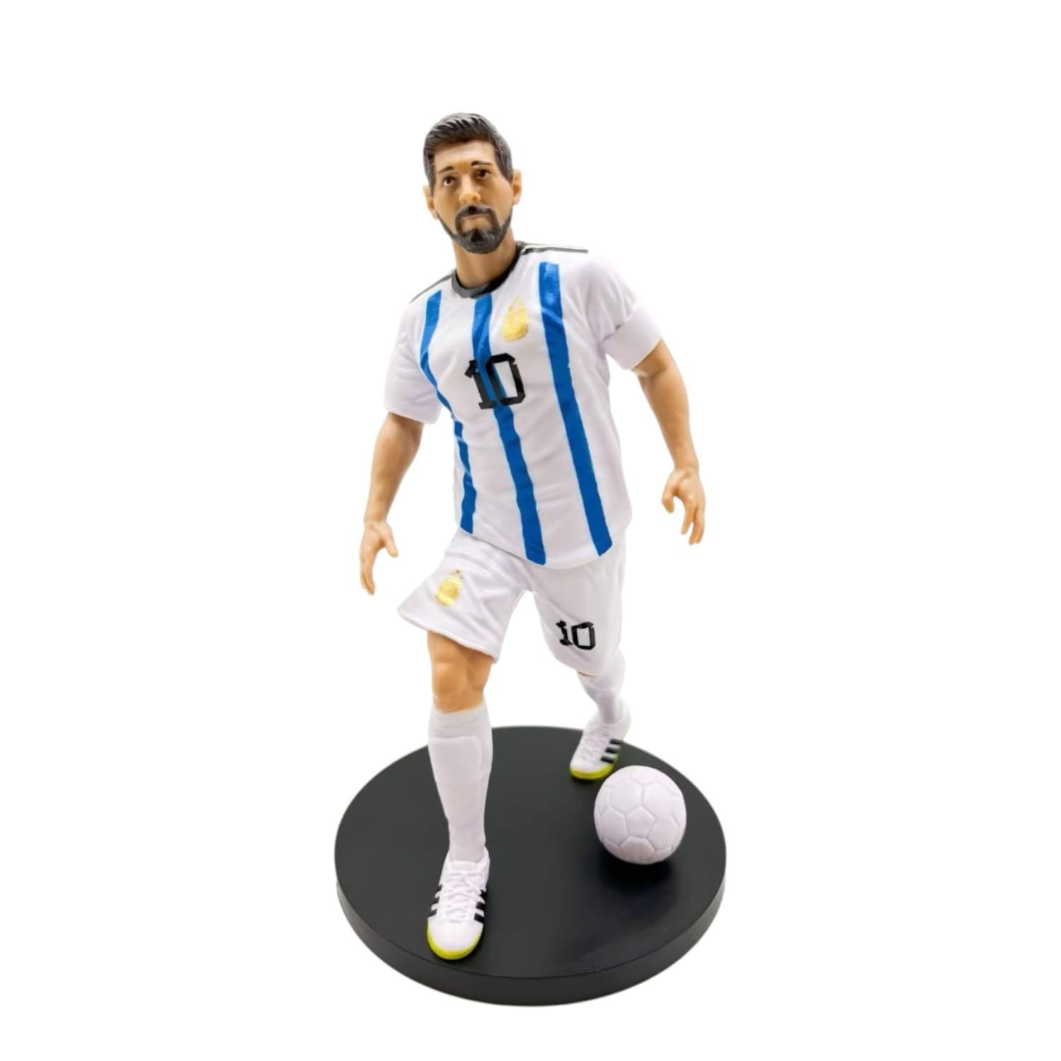 Mayatra's Football Player Figure - Premium Sports Action Figure for Fans, Kids, and Collectors - Detailed Design, Perfect for Display, Gifting (Messi-White)