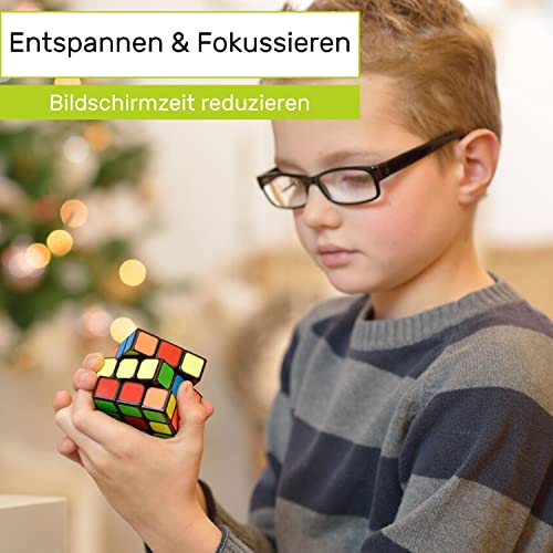 CUBIDI® Original Zauberwürfel 3x3 Klassisch - Typ Los Angeles. Speed Cube 3x3 mit optimierten Dreheigenschaften. Hochwertiger Magic Cube für Anfänger und Fortgeschrittene