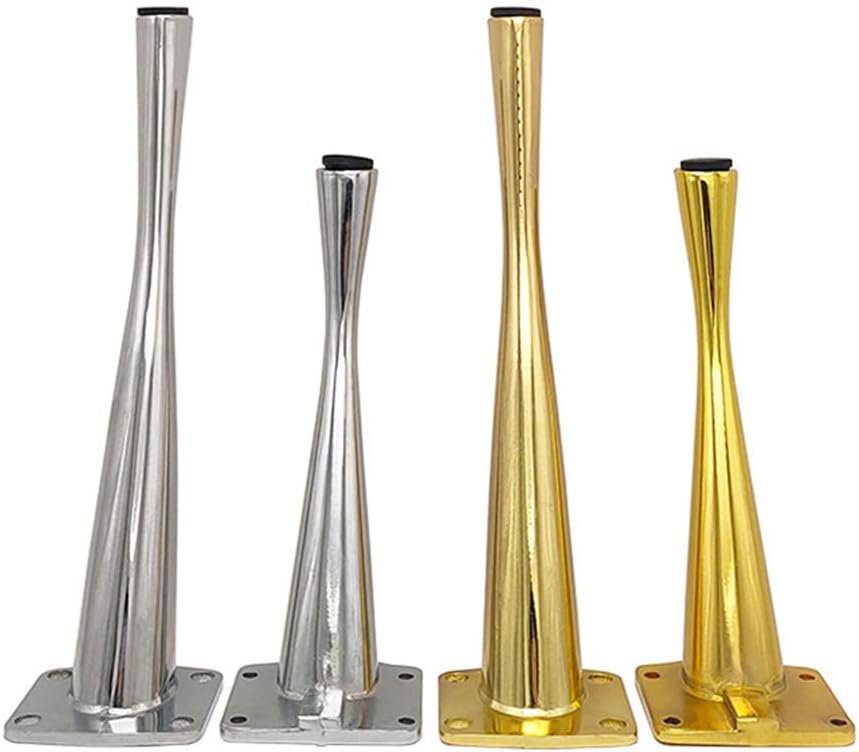 Furniture Legs，4Pcsniture Legs Metal Table Legsniture Feet Kitchen Feet Replacementniture Risers Legs Couch Legs Sofa Desk Legs Bed Cabinets Risers/Silver/17Cm