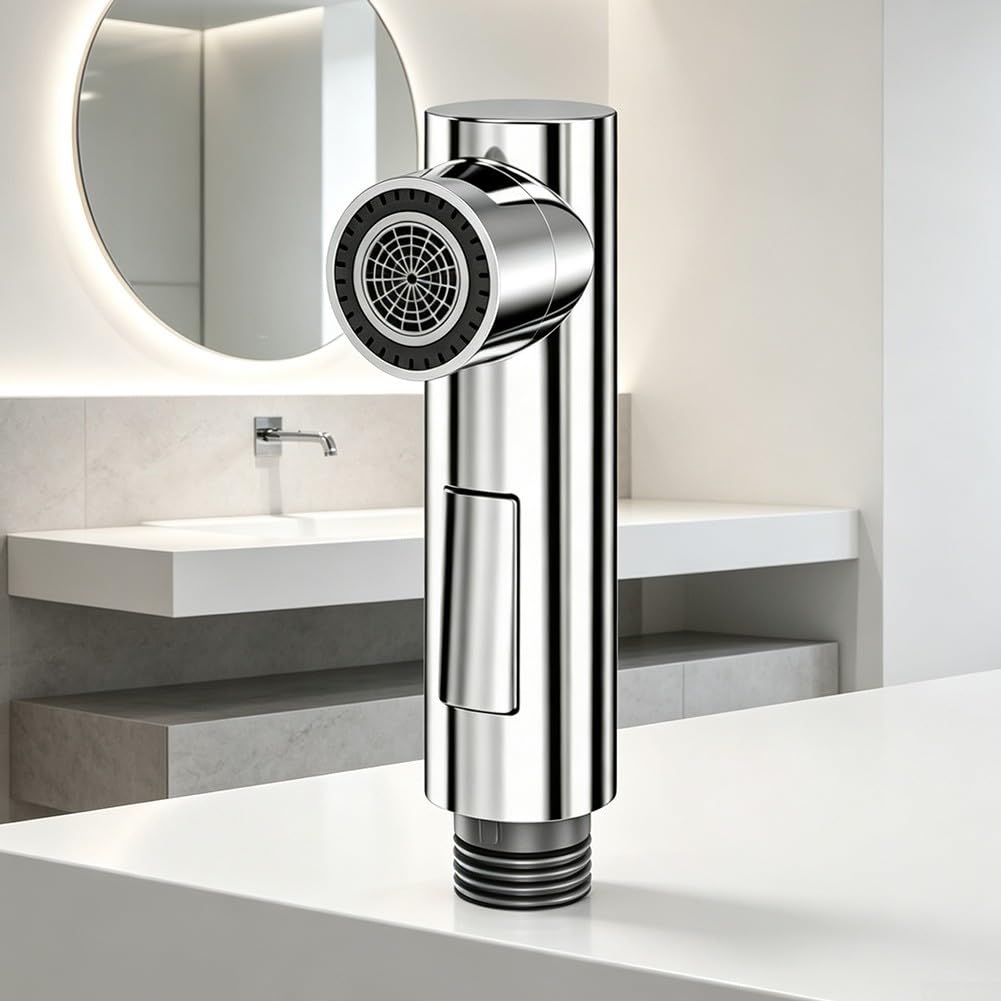 para ducha Baño Cocina Alta Presión Instalación para ducha(silvery)