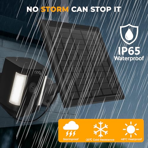 8W Solar Panel for Ring Cameras, Faster Charging, Stays Powered by PUUQII - Used condition - Image 6