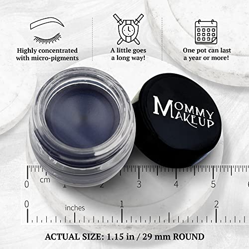 Mommy Makeup Stay Put Gel Eyeliner With Semi-Permanent Micropigments | Waterproof, Smudge Proof, Long Wearing Cream Eyeliner | Blue Angel (Classic Navy Blue) #TOP5