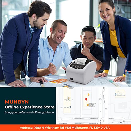 Munbyn Receipt Printer, Thermal Receipt Printer Works With Windows Mac Chromebook Linux Cash Drawer, Usb/Ethernet Port 80Mm Printer For Pos, High-Speed Auto-Cutter Wall Mount, Esc/Pos, Itpp047 #TOP4