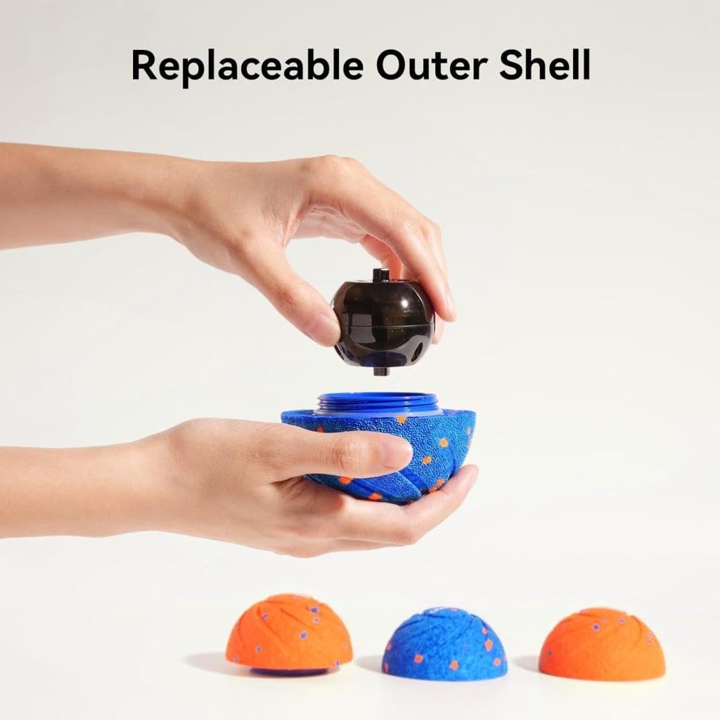 Cheerble Juguete interactivo inteligente para perros, azul, 7 cm