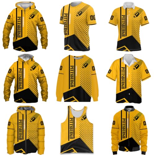 Mens Football Colors Custom Name Number Logo Lightweight Water-Resistant Down Jacket Puffer Coat S-5XL4