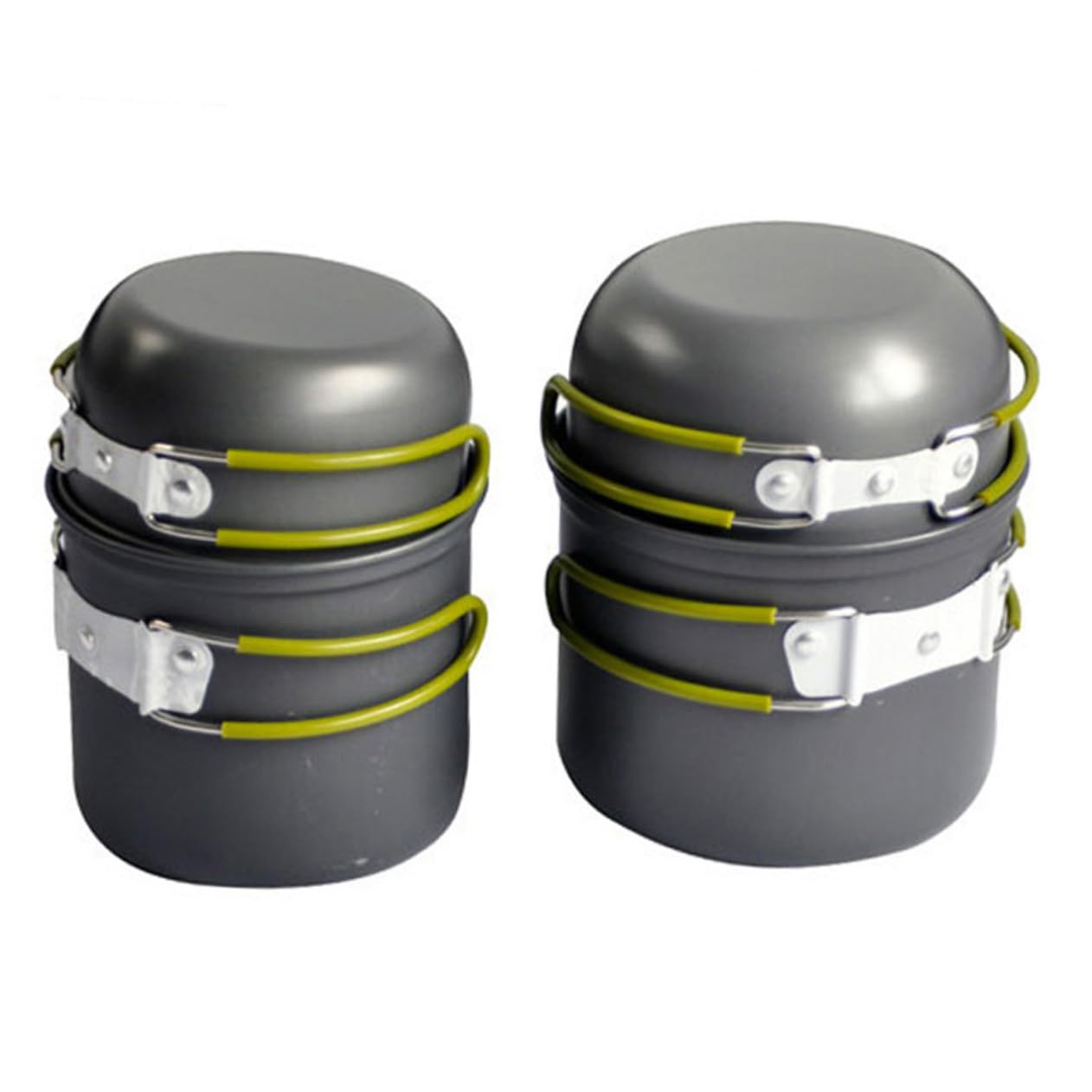 GALPADA Kit de Cocina para Acampar de Utensilios de Ollas Plegables Herramientas Portátiles para Camping para Picnic y Excursiones de Personas