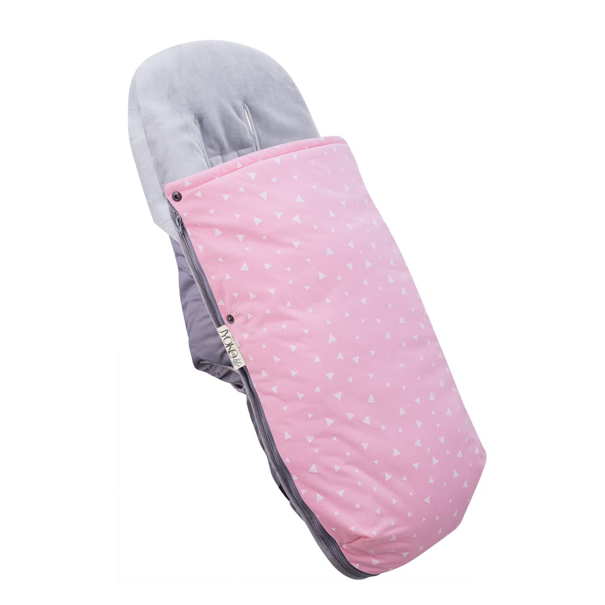 JYOKO Kids Saco Universal para Cochecito, Sacos de Abrigo para Carritos, Saco Invierno Silla Paseo, Saco de Silla de Bebe con Cremallera Desmontable, Capa Regulable (Pink Sparkles, Polar)