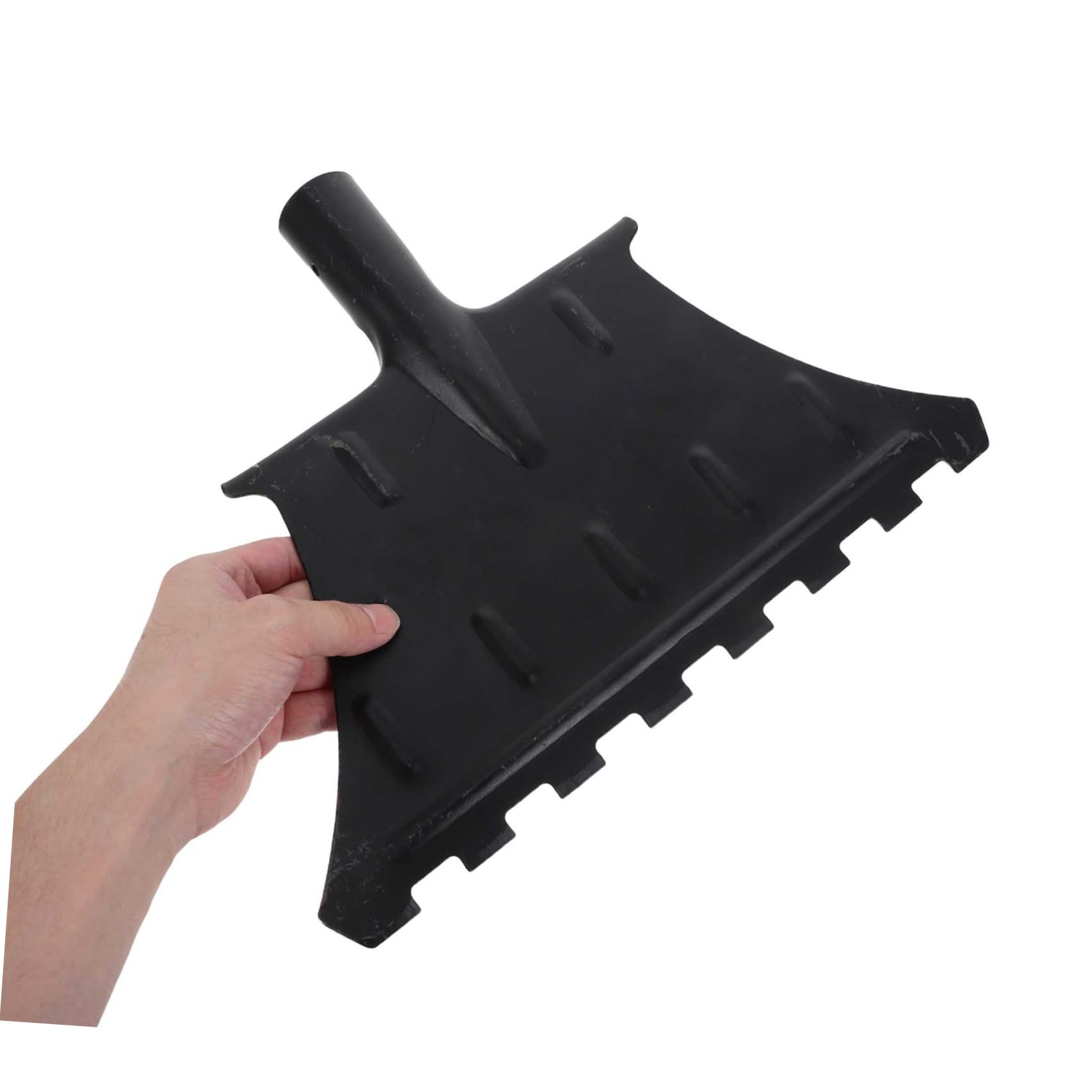 Beaupretty Pala Quitanieves, Pala de Nieve para Coche y Garaje, Acero al Manganeso, Mango Ergonómico, Amplia Superficie, para Eliminación de Hielo en Carretera y Retirada de Nieve en Áreas