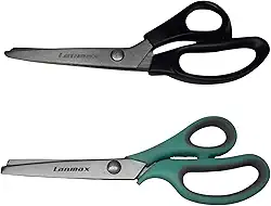 Tesouras De Picotar Zig Zag + Escalope Profissional Kit