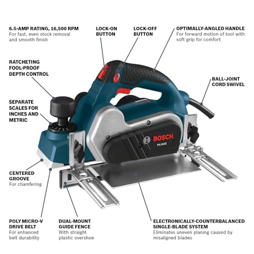 Bosch PL1632 3-1/4-Inch Planer