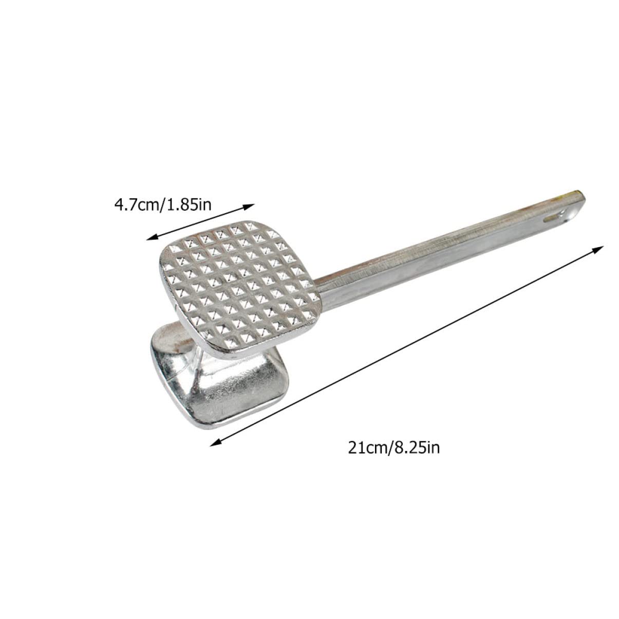 OKUMEYR 2Pcs Meat Tenderizer Tool Dual Sided Meat Hammer Mallet for Tenderizing Steak Chicken and Pork Dishwasher Safe for Even Cooking and Flavor Infusion