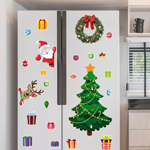 Árbol de Navidad Magnético Decorativo 23 Piezas para Refrigerador miniatura 3