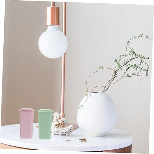 Miniatura 2 de Hohopeti Bote de basura de cocina de 2 piezas para escritorio, pequeño, papelera de escritorio, papelera de oficina, reciclaje