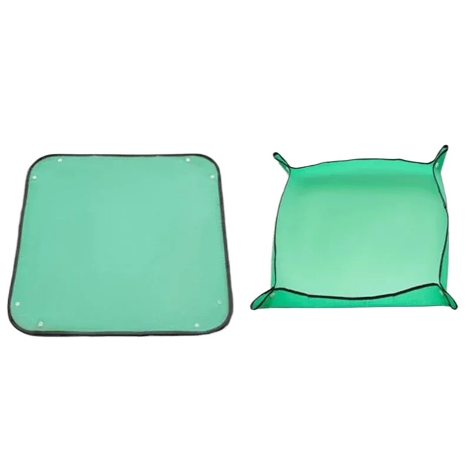 HUWOYG 2PCS Gardening Mat PE Transplanting Plant Waterproof Square Potting Thicken Foldable Garden Accessories For Indoor Garden(66x66cm)