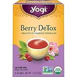 Yogi Tea - Berry DeTox Tea (6 Pack) - Healthy, Cleansing Antioxidant Blend - Caffeine Free - 96 Organic Herbal Tea Bags