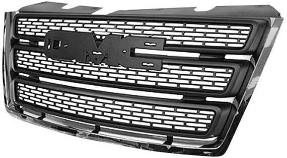 Chrome Front Bumper Upper Grille For 2010-2015 GMC Terrain SLT/SL - Direct Replacement, Mesh Style