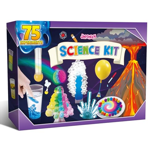JOPSHEEN Kit de Ciencia de 75 experimentos para niños, proyectos científicos Stem Juguetes para niños y niñas, DIY Erupcion Volcán, Regalo para Niños y Niñas, Regalos educativos de Aprendizaje JOPSHEEN Kit de Ciencia de 75 experimentos para niños, proyectos científicos Stem Juguetes para niños y niñas, DIY Erupcion Volcán, Regalo para Niños y Niñas, Regalos educativos de Aprendizaje