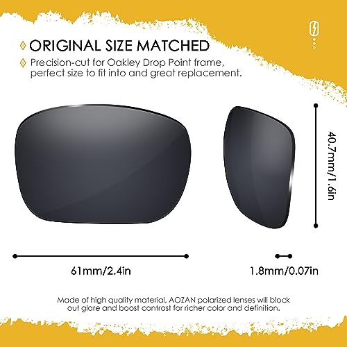 Image of ANSI Z87.1 Replacement Lenses For Oakley Drop Point OO9367 Sunglasses