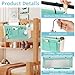 Loghot Bedside Caddy/Bedside Storage Bag Hanging Organizer for Bunk and Hospital Beds,Dorm Rooms Bed Rails,Can be Placed Glasses,Books,Mobile Phones,Keys (Green)