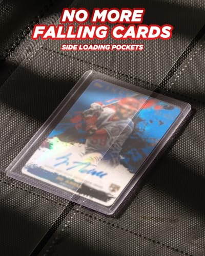 Image of 9 Pocket Toploader Binder with Zipper - Holds 288 Top Loaders Card Binder