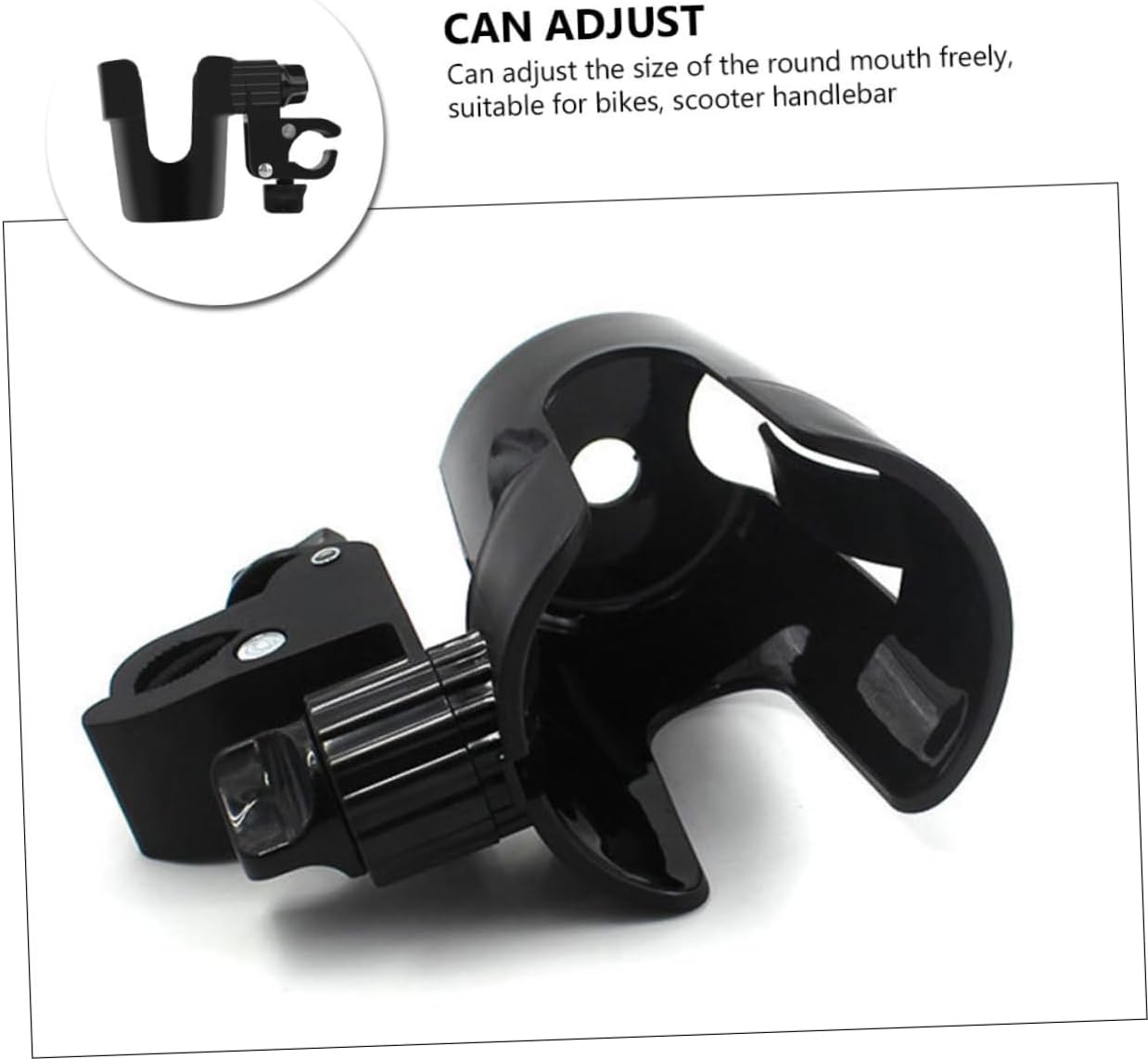 KESYOO 2pcs Stroller Cup Holder Design Rotatable Bike Water Bottle Holder for Bottles Easy Installation Fits Various for Pushchairs and Scooters
