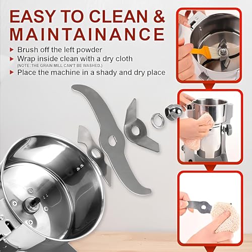Image of Smallest Masala Grinding Machine for Home Use with 100gm Capacity Portable Indian Spice Grinder Machine for Home VI-100(A) (VI-100(A)) Stainless Steel