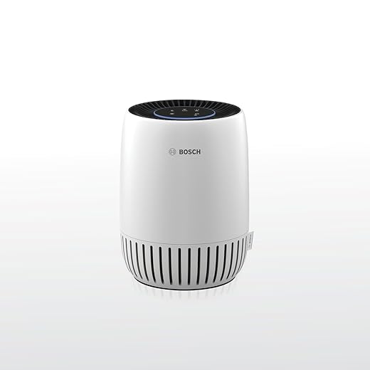 BOSCH Air Purifier for Home, Small Spaces (Covers,500-sq ft), 2-in-1 Filter for Pollen, Smoke, Dust, Dander, Outdoor Pollution, Odors, HEPA, Air 1000, White