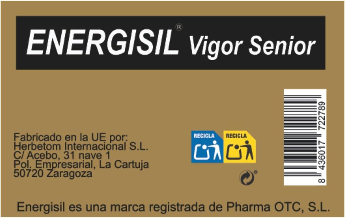 Energisil Vigor Senior 30 Cápsulas - Pack de 3 Unidades - Ayuda a Mantener buenas Relaciones Sexuales y a Estimular el Deseo Sexual - con Ginseng, Maca, L-Arginina, Selenio, Vitaminas y Zinc