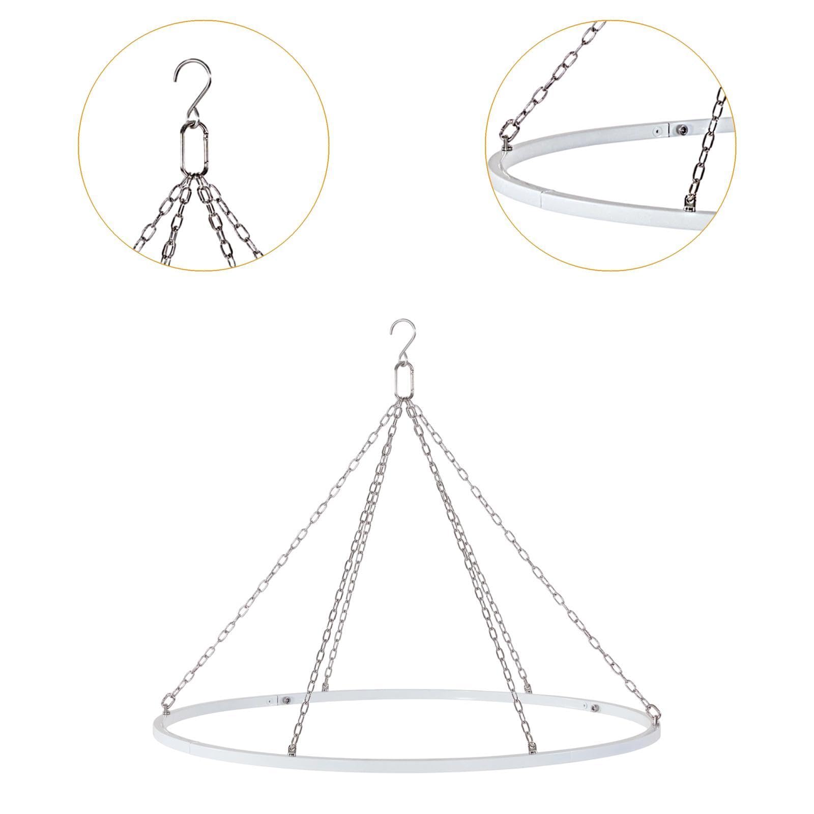 Kit per Appendere Tende, Regalo Argento, Supporto per Drappeggiare Tessuti