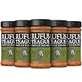Rufus Teague Meat Rub, 6 Pack, Premium Barbecue Seasoning & Dry Rub for Smoking and Grilling, Award-Winning Flavor for Beef, Pork & Chicken, Gluten-Free, 6.5 oz