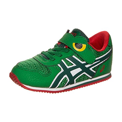 ASICS Animal Pack TS Tênis esportivo infantil, Verde/vermelho, 18