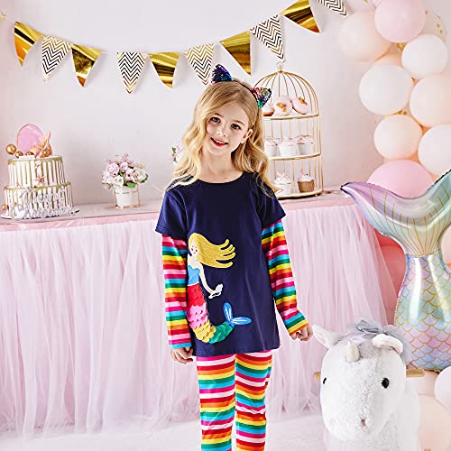 VIKITA Girls Shirts Winter Long Sleeve Casual Tops for 2-12 Years Girls, L36662