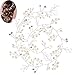 Produktbild Ouinne Kristall Hochzeit Künstliche Perlen Braut Haarschmuck Strass für Brautfrisur Partys Freizeit (50 CM)