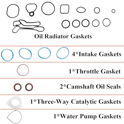 Image of Engine Head Gasket Kit with Bolts for 2011-2017 Chevy Cruze Sonic 1.8L L4, 2016 Cruze Limited Replaces# HGS345 HS26516PT HS26516PT1 HS54702A
