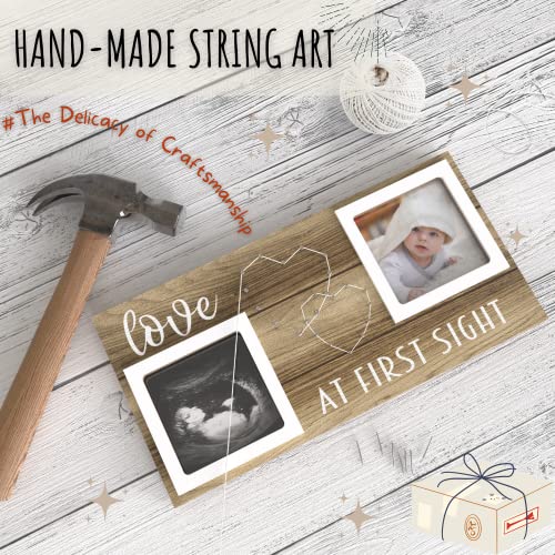 Eurset Baby Sonogram Picture Frame For 3" X 3" Ultrasound Photo - Pregnancy Announcements Ideas - Gender Reveal Baby-Shower Gift - New Mom Expecting Parents To Be Keepsake Gifts - Nursery Décor #TOP6