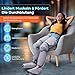 SereneLife Beinmassagegerät mit Wärme & Luftkompression – für Waden, Knie & Füße, 6 Modi, 3 Intensitäten, 3 Wärmestufen, Vibration, Für Durchblutung & Muskelentspannung, Geschenkidee